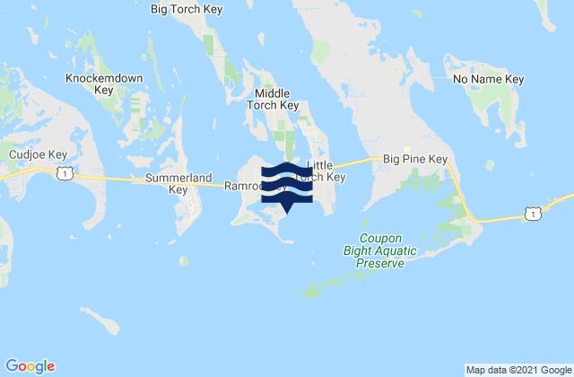 Mappa delle maree di Ramrod Key (Newfound Harbor), United States