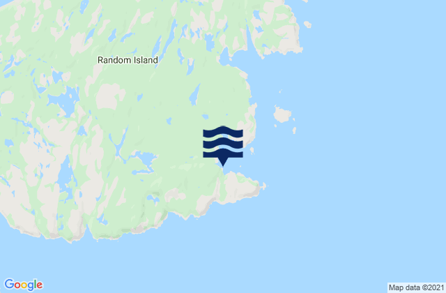 Mappa delle maree di Random Head Harbour, Canada