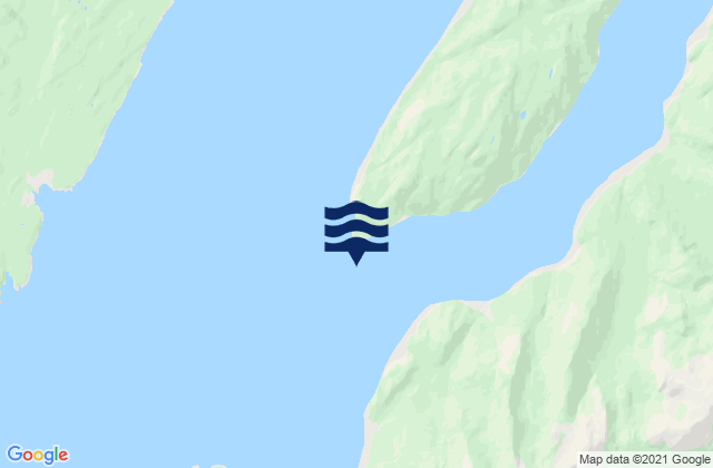 Mappa delle maree di Ranger Islet, Canada
