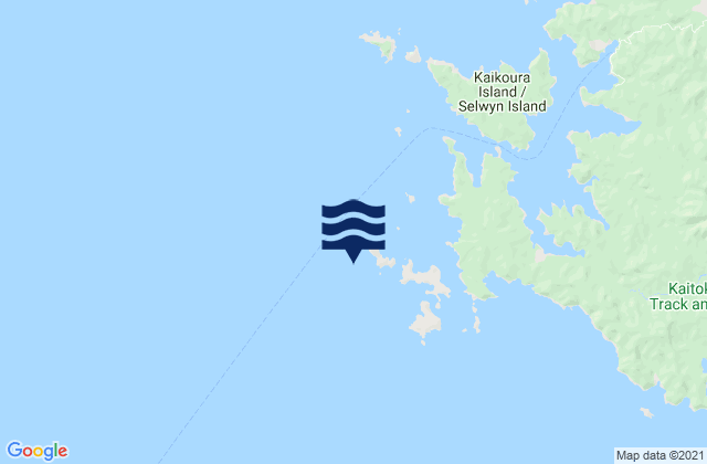 Mappa delle maree di Rangiahua Island (Flat Island), New Zealand