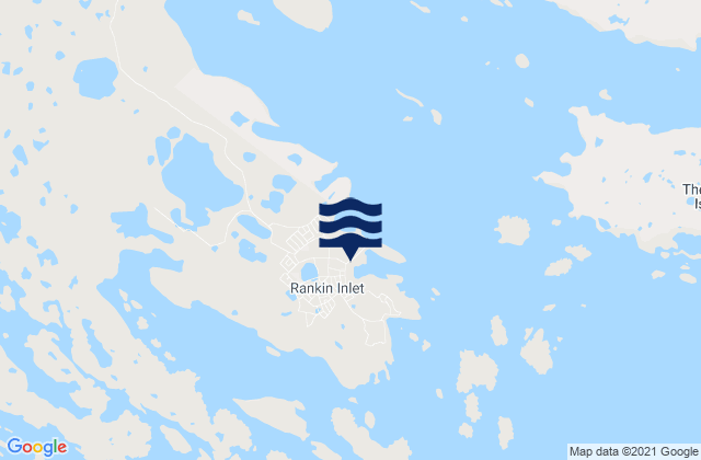 Mappa delle maree di Rankin Inlet, Canada