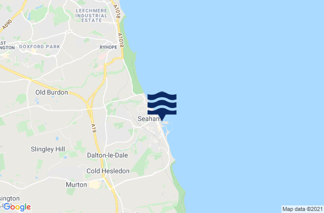 Mappa delle maree di Red Acre Beach, United Kingdom