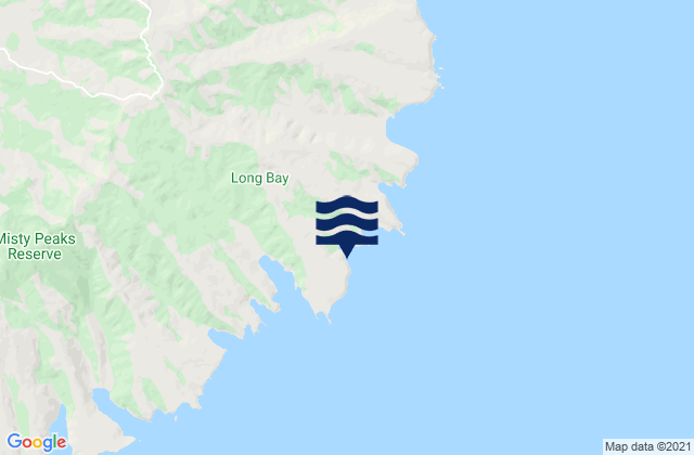 Mappa delle maree di Red Bay, New Zealand