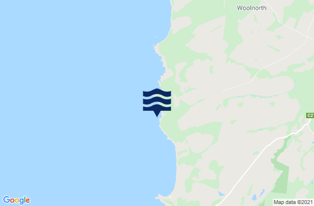 Mappa delle maree di Red Rock, Australia