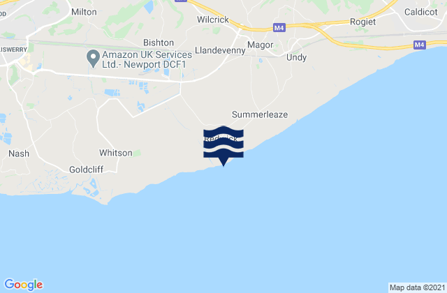 Mappa delle maree di Redwick, United Kingdom