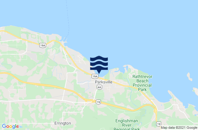 Mappa delle maree di Regional District of Nanaimo, Canada