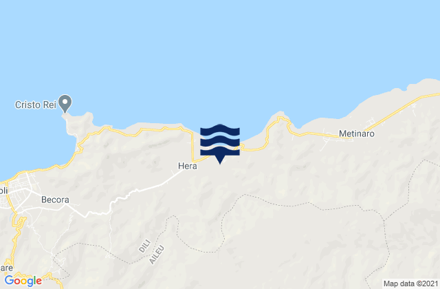 Mappa delle maree di Remexio, Timor Leste