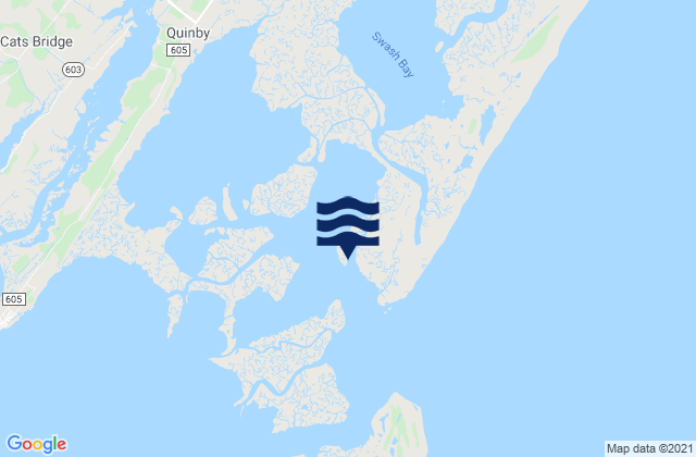 Mappa delle maree di Revel Creek Revel Island, United States