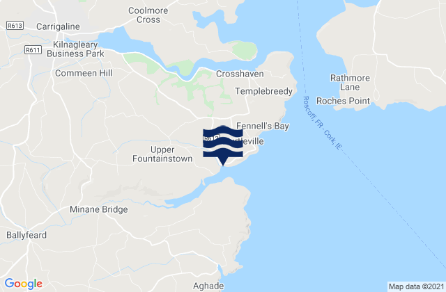Mappa delle maree di Ringabella Bay, Ireland