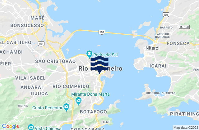 Mappa delle maree di Rio de Janeiro, Brazil