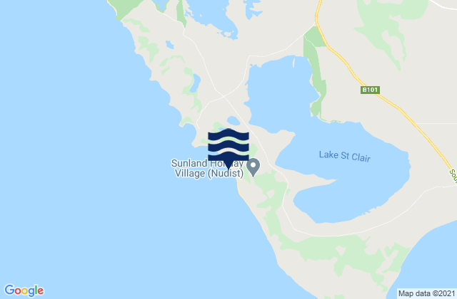 Mappa delle maree di Robe, Australia