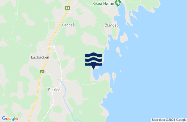 Mappa delle maree di Robertsfors, Sweden