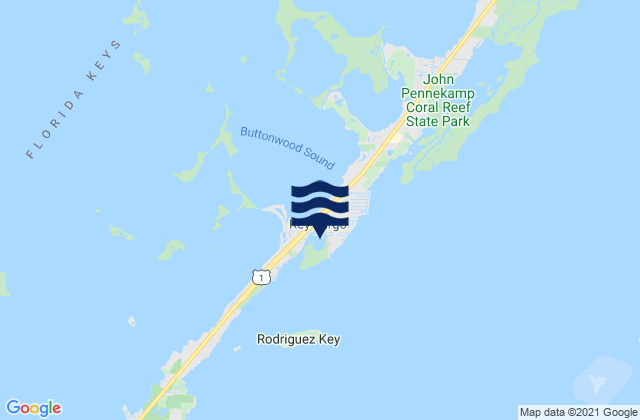 Mappa delle maree di Rock Harbor (Key Largo), United States