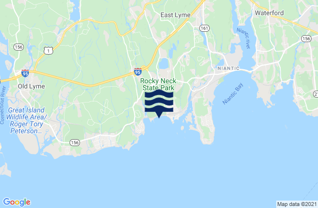 Mappa delle maree di Rocky Neck State Park, United States
