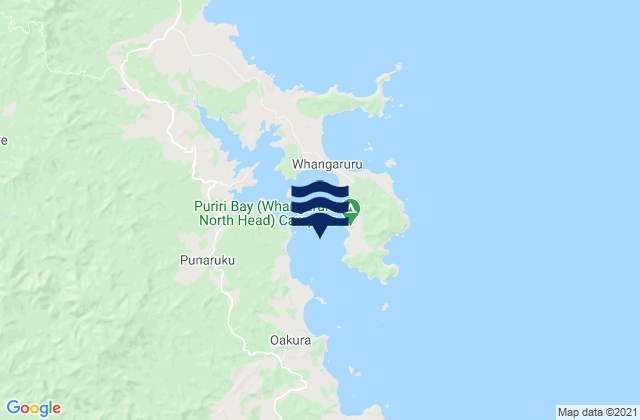 Mappa delle maree di Rocky Point, New Zealand