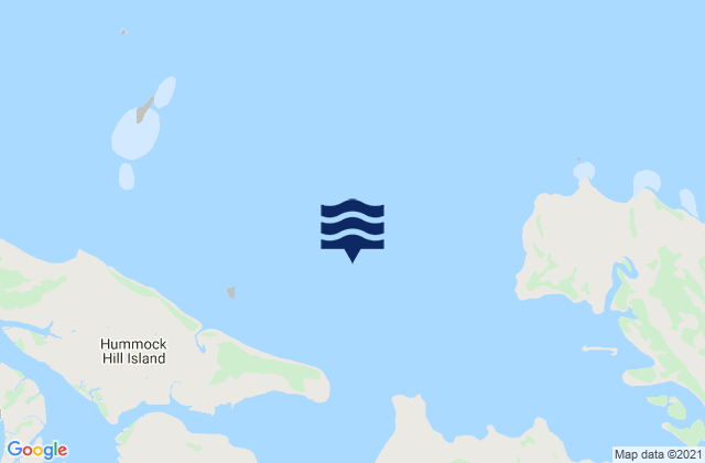 Mappa delle maree di Rodds Bay, Australia