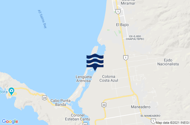 Mappa delle maree di Rodolfo Sánchez Taboada, Mexico