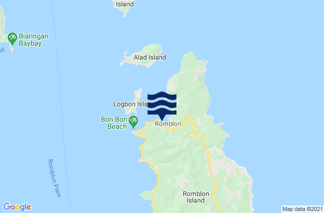 Mappa delle maree di Romblon, Philippines