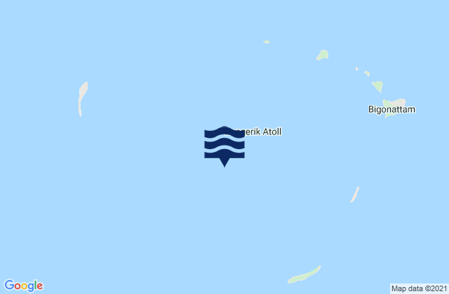 Mappa delle maree di Rongrik Atoll, Marshall Islands