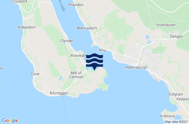 Mappa delle maree di Rosneath, United Kingdom