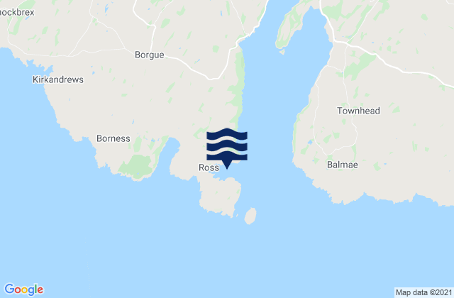 Mappa delle maree di Ross Bay Beach, United Kingdom