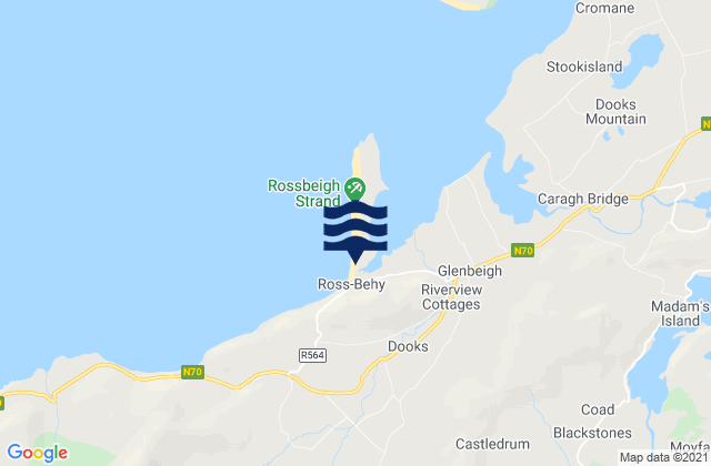 Mappa delle maree di Rossbeigh, Ireland