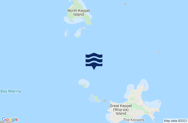 Mappa delle maree di Rosslyn Bay, Australia