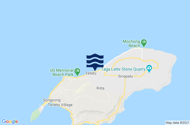 Mappa delle maree di Rota Municipality, Northern Mariana Islands