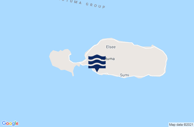 Mappa delle maree di Rotuma, Fiji
