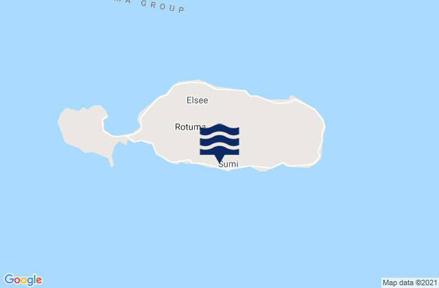 Mappa delle maree di Rotuma Island, Fiji