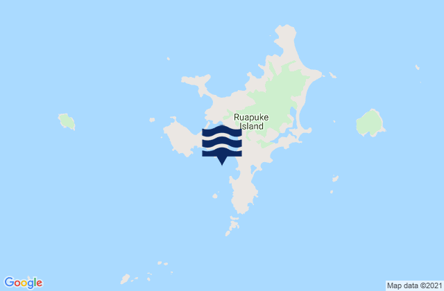 Mappa delle maree di Ruapuke Island, New Zealand