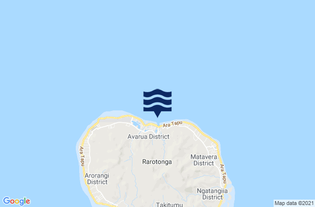 Mappa delle maree di Rutaki Passage, French Polynesia