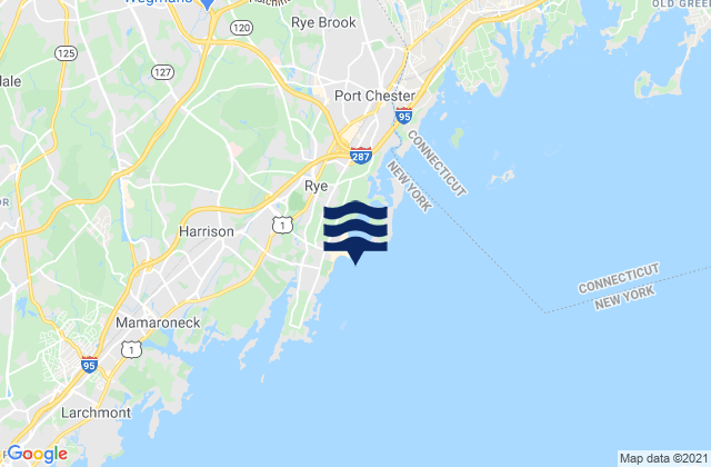 Mappa delle maree di Rye Beach, United States