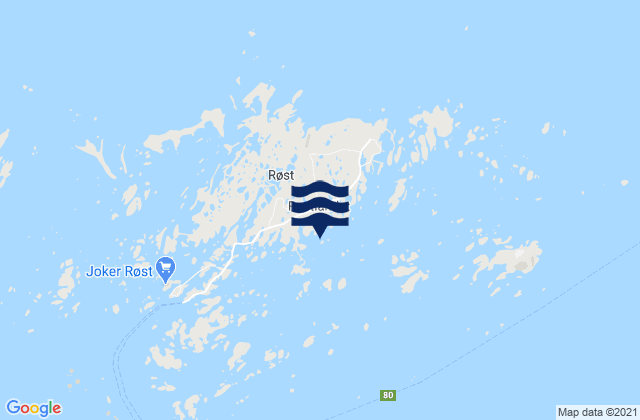 Mappa delle maree di Røst, Norway