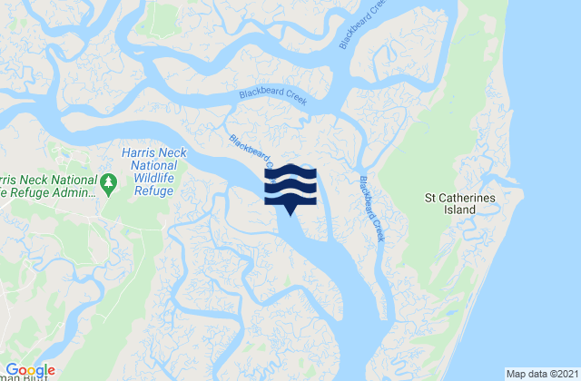 Mappa delle maree di S. Newport River above Swain River Ent, United States