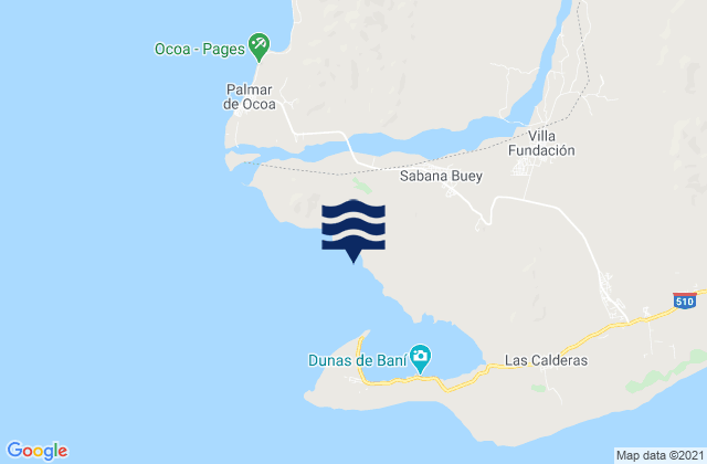 Mappa delle maree di Sabana Buey, Dominican Republic