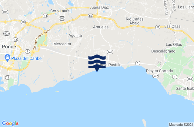 Mappa delle maree di Sabana Llana Barrio, Puerto Rico