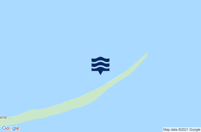 Mappa delle maree di Sable Island, Canada