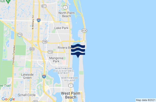 Mappa delle maree di Sailfish Club Marina, United States