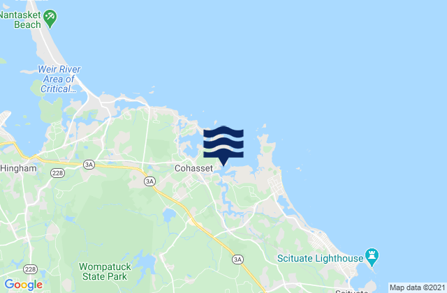 Mappa delle maree di Sailing Club, United States