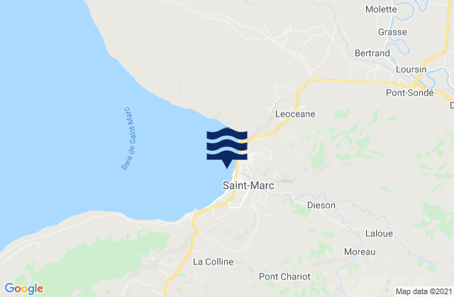 Mappa delle maree di Saint-Marc, Haiti