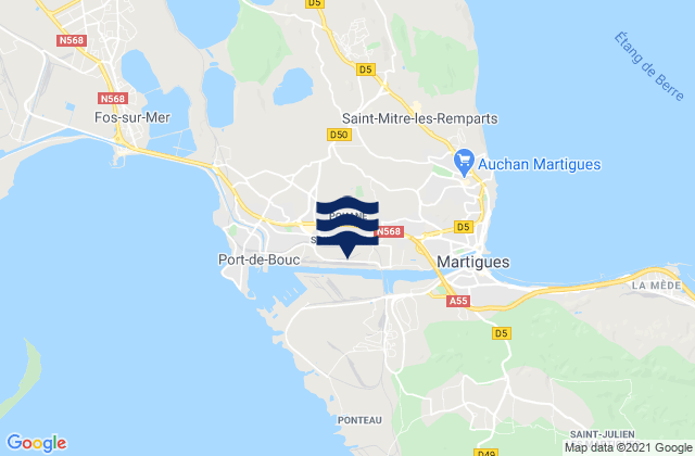 Mappa delle maree di Saint-Mitre-les-Remparts, France