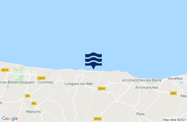 Mappa delle maree di Saint-Vigor-le-Grand, France