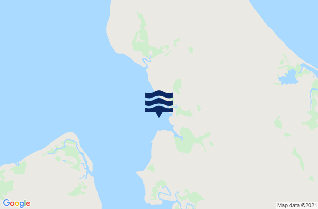 Mappa delle maree di Saint Asaph Bay, Australia