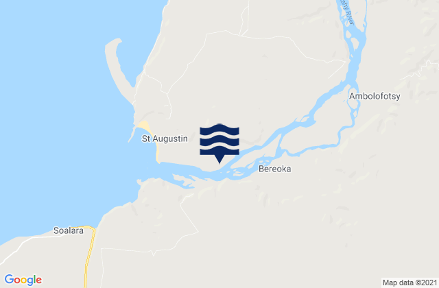 Mappa delle maree di Saint Augustin, Madagascar