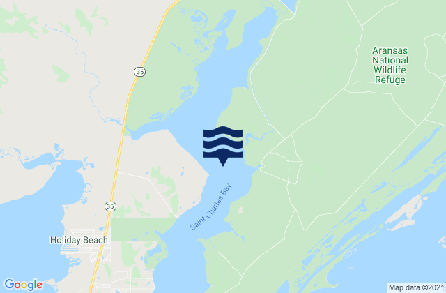 Mappa delle maree di Saint Charles Bay, United States