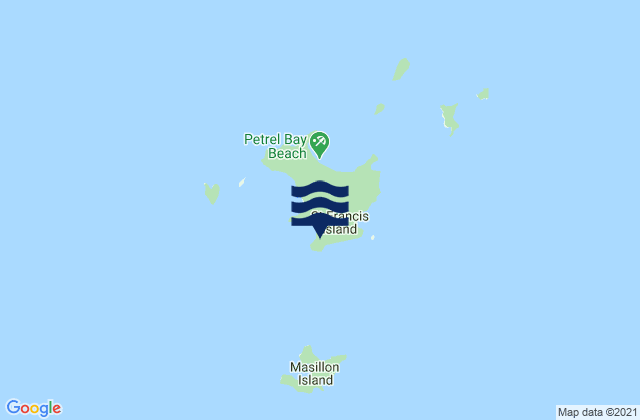 Mappa delle maree di Saint Francis Island, Australia