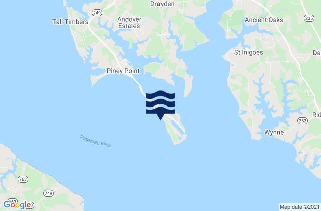 Mappa delle maree di Saint George Island Beach, United States