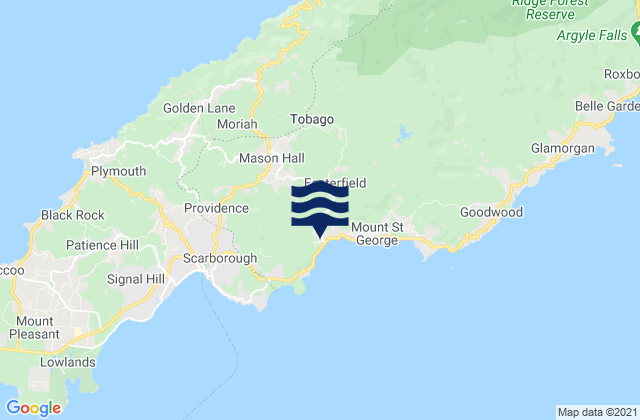 Mappa delle maree di Saint George, Trinidad and Tobago