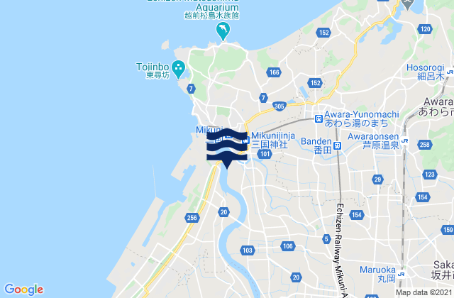 Mappa delle maree di Sakai-shi, Japan